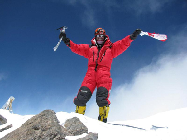 Robert Szymczyk na szczycie Nanga Parbat (fot. Polski Himalaizm Zimowy)