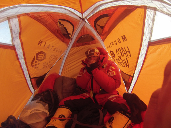 Zimowa wyprawa na Broad Peak: w obozie III (fot. Tomek Kowalski)