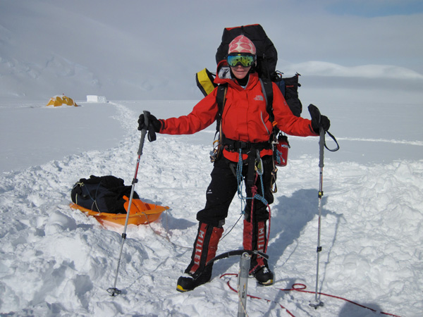 W drodze na Mt. Vinson w 20120 roku (fot. arch. Izabela Smołokowska)