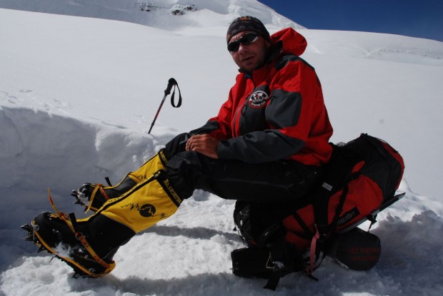 Piotr Morawski podczas wyprawy na Gasherbrum I w 2008 (fot. piotrmorawski.com)