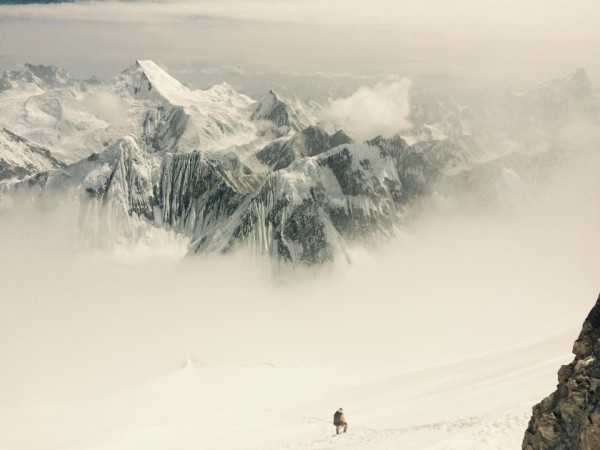 Zejście ze szczytu Gasherbruma II (fot. Kinga Baranowska)