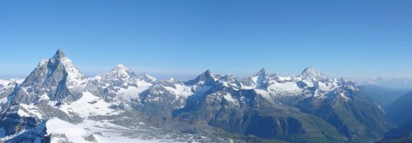 Panorama z Klein Matterhorn (fot. summitpost.org)