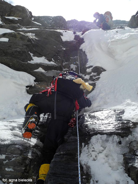 Wyprawa na Dhaulagiri 2013: trudności w Eigerze (fot. Agna Bielecka)