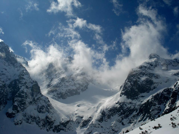 Widoki podczas wycieczki skitourowej po słowackich Tatrach (fot. Piotr Sztaba, instruktor PZA)