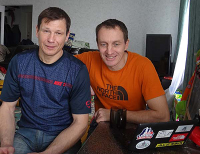 Aleksiej Bołotow i Denis Urubko (fot. arch. Denis Urubko)