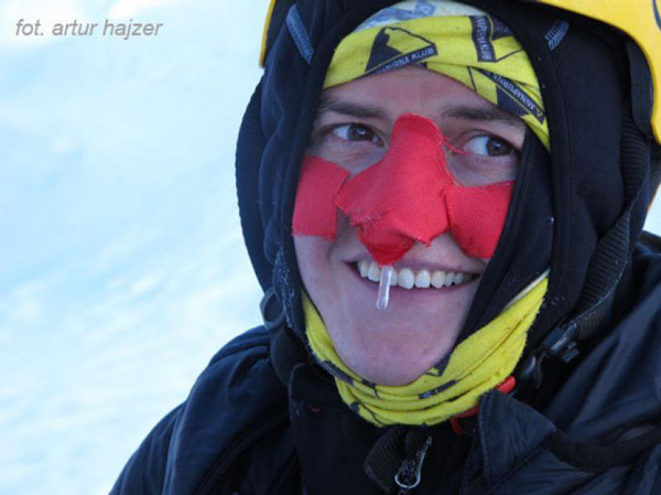 Agna Bielecka w drodze do czwórki podczas wyprawy na Lhotse (fot. Artur Hajzer)