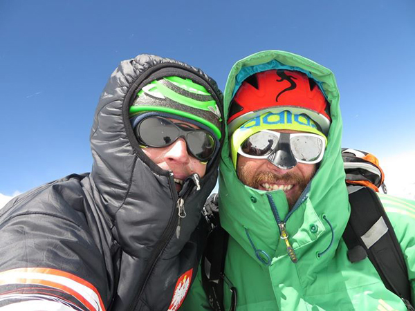 Adam Bielecki i Alex Txikon na 7200m (fot. arch. Alex Txikon)