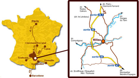 Francja plan Millau