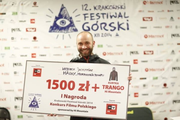 Wojciecha Jachymiaka z nagrodą podczas 12. KFG (fot. Wojtek Lembryk)