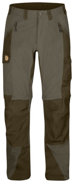 Fjallraven Abisko Zip-Off to spodnie trekkingowe z odpinanymi nogawkami, uszyte ze Stretchu i wytrzymałego materiału G-1000® Original