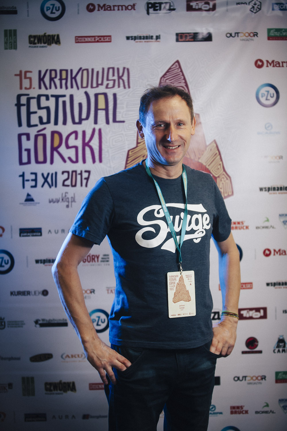 Janusz Gołąb na 15. Krakowskim Festiwalu Górskim (fot. Adam Kokot/KFG)