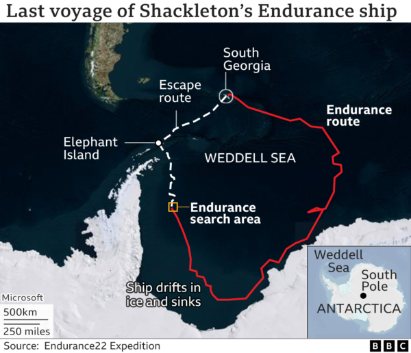 wrak endurance Shackleton